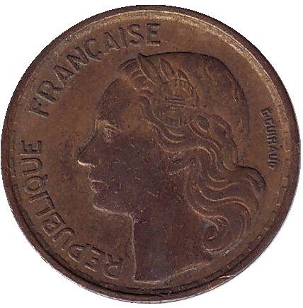 Монета 10 франков. 1958 год, Франция. Монета 10 франков. 1958 год, Франция.