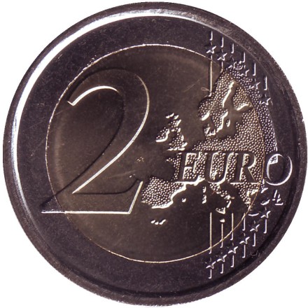 Монета 2 евро. 2013 год, Сан-Марино. Монета 2 евро. 2013 год, Сан-Марино.