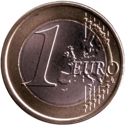 Монета 1 евро. 2021 год, Сан-Марино.