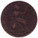 Монета 1 фартинг. 1850 год, Великобритания. Монета 1 фартинг. 1850 год, Великобритания.