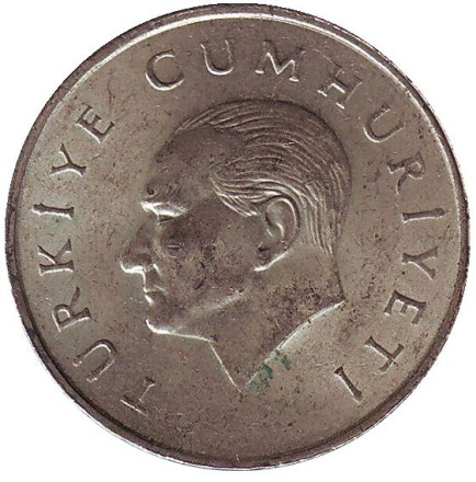 Монета 25000 лир. 1997 год, Турция. Монета 25000 лир. 1997 год, Турция.