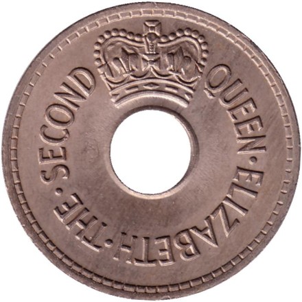 Монета 1 пенни. 1963 год, Фиджи.