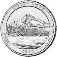Монета 25 центов (P). 2010 год, США. Национальный лес Маунд Худ. Парк № 5. Монета 25 центов (P). 2010 год, США. Национальный лес Маунд Худ. Парк № 5.
