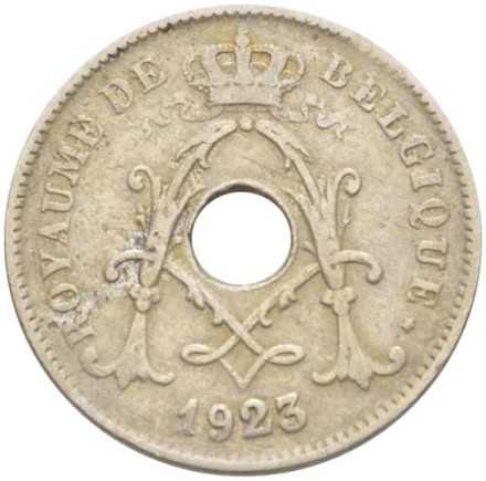 Монета 10 сантимов. 1923 год, Бельгия. (Belgique)