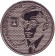 Монета 100 шекелей. 1985 год, Израиль. Зеэв Жаботински. (Жаботинский Владимир Евгеньевич).