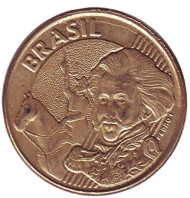 Монета 10 сентаво. 2006 год, Бразилия. Педру I. Монета 10 сентаво. 2006 год, Бразилия. Педру I.