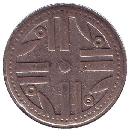Монета 200 песо. 2004 год, Колумбия.