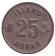 Монета 25 аураров. 1946 год, Исландия. Монета 25 аураров. 1946 год, Исландия.