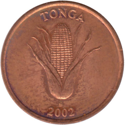 Монета 1 сенити. 2002 год, Тонга. Початок кукурузы.