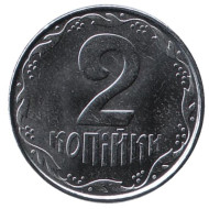 Монета 2 копейки, 2011 год, Украина. Монета 2 копейки, 2011 год, Украина.