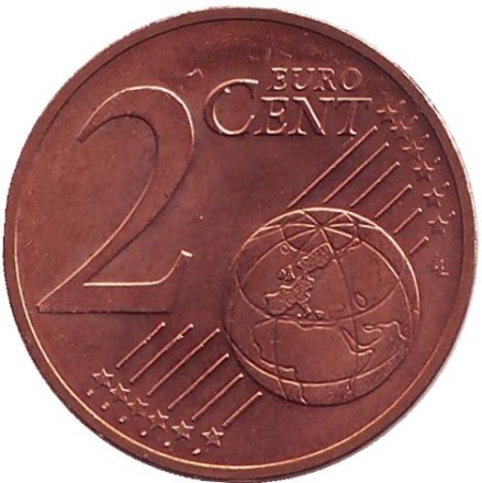 Монета 2 цента. 2011 год, Австрия.