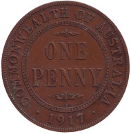 Монета 1 пенни. 1917 год, Австралия. Монета 1 пенни. 1917 год, Австралия.