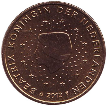 Монета 50 евроцентов. 2012 год, Нидерланды.