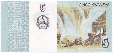 Банкнота 5 кванз. 2012 год, Ангола. Президенты Анголы. Банкнота 5 кванз. 2012 год, Ангола. Президенты Анголы.