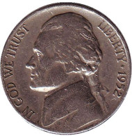 Монета 5 центов. 1952 год (D), США. Джефферсон. Монтичелло. Монета 5 центов. 1952 год (D), США. Джефферсон. Монтичелло.