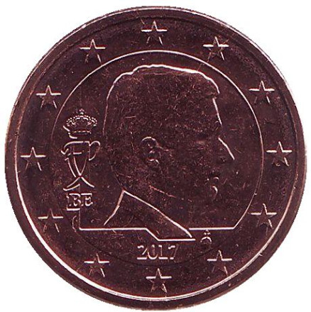 Монета 5 центов. 2017 год, Бельгия.