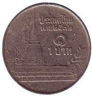 Монета 1 бат. 1989 год, Таиланд. Храм Изумрудного Будды. Монета 1 бат. 1989 год, Таиланд. Храм Изумрудного Будды.