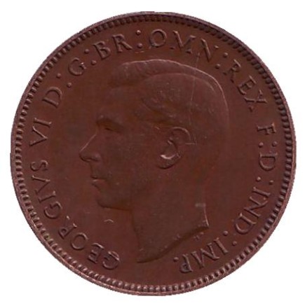 Монета 1 фартинг. 1938 год, Великобритания. Крапивник. (Птица). Монета 1 фартинг. 1938 год, Великобритания. Крапивник. (Птица).