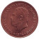 Монета 1 сене. 1974 год, Самоа. Кокос. Монета 1 сене. 1974 год, Самоа. Кокос.