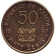 Монета 50 центов. 1997 год, Кения.
