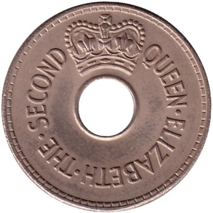 Монета 1 пенни. 1964 год, Фиджи. Монета 1 пенни. 1964 год, Фиджи.