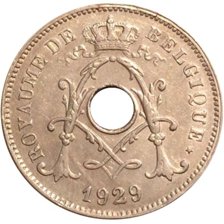 Монета 10 сантимов. 1929 год, Бельгия. (Belgie)