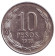 Монета 10 песо. 1978 год, Чили.