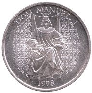 Монета 1000 эскудо, 1998 год, Португалия. Король Португалии Мануэл I. Монета 1000 эскудо, 1998 год, Португалия. Король Португалии Мануэл I.