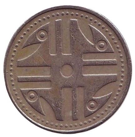 Монета 200 песо. 2012 год, Колумбия. Старый тип. Монета 200 песо. 2012 год, Колумбия. Старый тип.