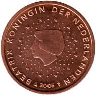 Монета 2 цента. 2005 год, Нидерланды. Монета 2 цента. 2005 год, Нидерланды.