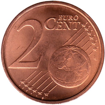 Монета 2 цента. 2005 год, Нидерланды.