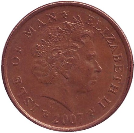 Монета 2 пенса. 2007 год (AB), Остров Мэн. Башня Альберта. Монета 2 пенса. 2007 год (AB), Остров Мэн. Башня Альберта.