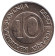 Монета 10 толаров. 2000 год, Словения. Лошадь. Монета 10 толаров. 2000 год, Словения. Лошадь.
