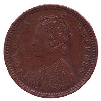 Монета 1/12 анны. 1887 год, Индия Британская. Монета 1/12 анны. 1887 год, Индия Британская.