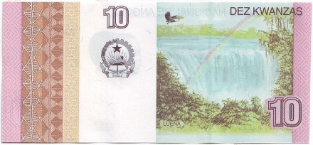 Банкнота 10 кванз. 2012 год, Ангола. Президенты Анголы.