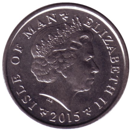 Монета 10 пенсов. 2015 год, Остров Мэн. (Отметка "АА") Маяк острова Чикен-Рок. Монета 10 пенсов. 2015 год, Остров Мэн. (Отметка "АА") Маяк острова Чикен-Рок.