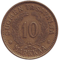 Монета 10 марок. 1937 год, Финляндия. Нечастая! Монета 10 марок. 1937 год, Финляндия. Нечастая!