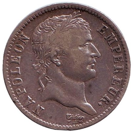Монета 1 франк. 1811 год (A), Франция. Наполеон I.