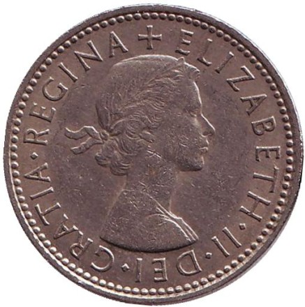 Монета 1 шиллинг. 1963 год, Великобритания. (Герб Шотландии). Монета 1 шиллинг. 1963 год, Великобритания. (Герб Шотландии).