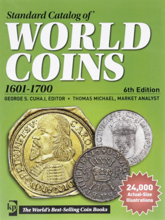 Каталог Краузе по всем монетам мира с 1601 по 1700 год (17 век). 6-е издание.