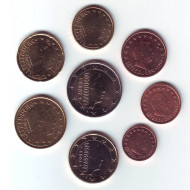 Набор монет евро (8 шт). 2009 год, Люксембург. Набор монет евро (8 шт). 2009 год, Люксембург.