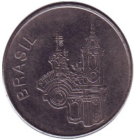 Монета 20 крузейро. 1983 год, Бразилия. Церковь Святого Франциска. Монета 20 крузейро. 1983 год, Бразилия. Церковь Святого Франциска.