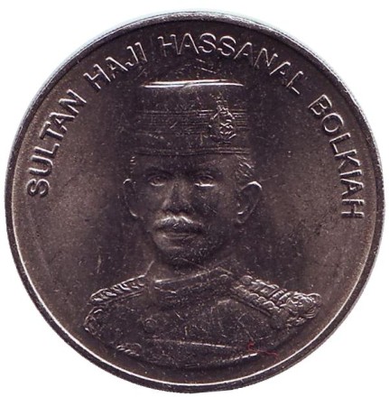 Монета 50 сен. 2005 год, Бруней. Султан Хассанал Болкиах. Монета 50 сен. 2005 год, Бруней. Султан Хассанал Болкиах.