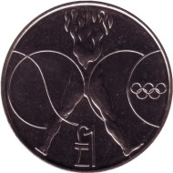 Монета 1 фунт. 1988 год, Кипр. XXIV летние Олимпийские Игры, Сеул 1988. Монета 1 фунт. 1988 год, Кипр. XXIV летние Олимпийские Игры, Сеул 1988.