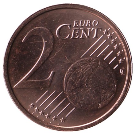 Монета 2 цента. 2016 год, Люксембург. Монета 2 цента. 2016 год, Люксембург.