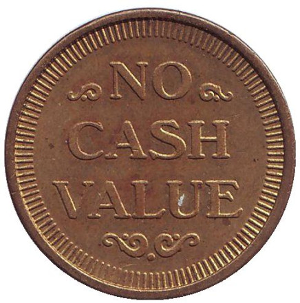 Игровой жетон. "No cash value - Космос". 