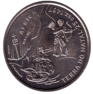 Монета 200 эскудо. 1998 год, Португалия. Открытие Африки. Монета 200 эскудо. 1998 год, Португалия. Открытие Африки.