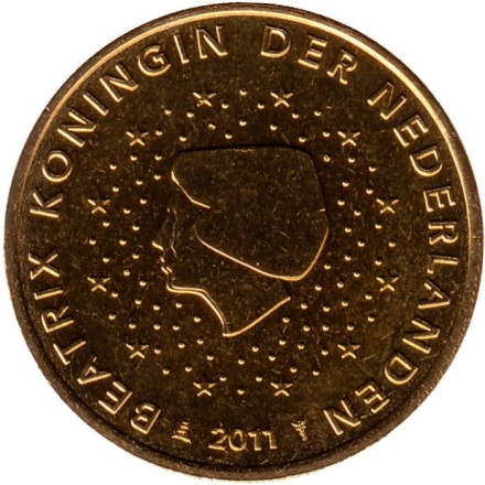 Монета 50 центов. 2011 год, Нидерланды.