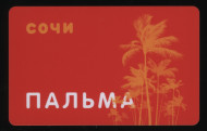 Транспортная карта "Пальма". 2019 год, Сочи. Транспортная карта "Пальма". 2019 год, Сочи.