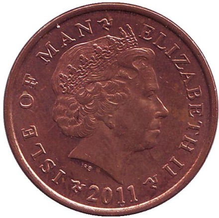 Монета 2 пенса. 2011 год (AA), Остров Мэн. Башня Альберта. Монета 2 пенса. 2011 год (AA), Остров Мэн. Башня Альберта.